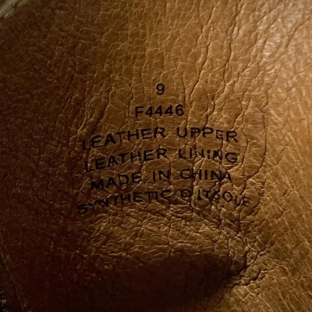 J. Crew Burnished Brown Leather Goodyear F4446 Welt Men’s Boots Size 9